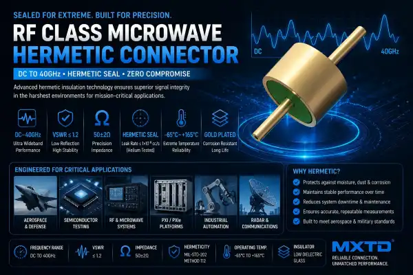 Why Upgrade to RF Class Microwave Hermetic Connectors in Test Systems?
